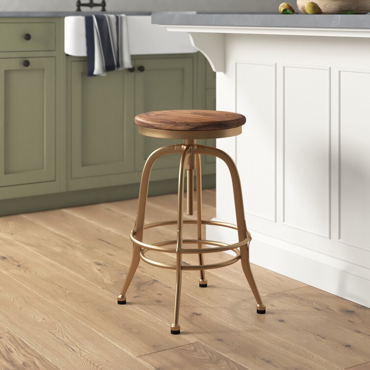 Whalen Solid Wood Adjustable Height Counter Stool